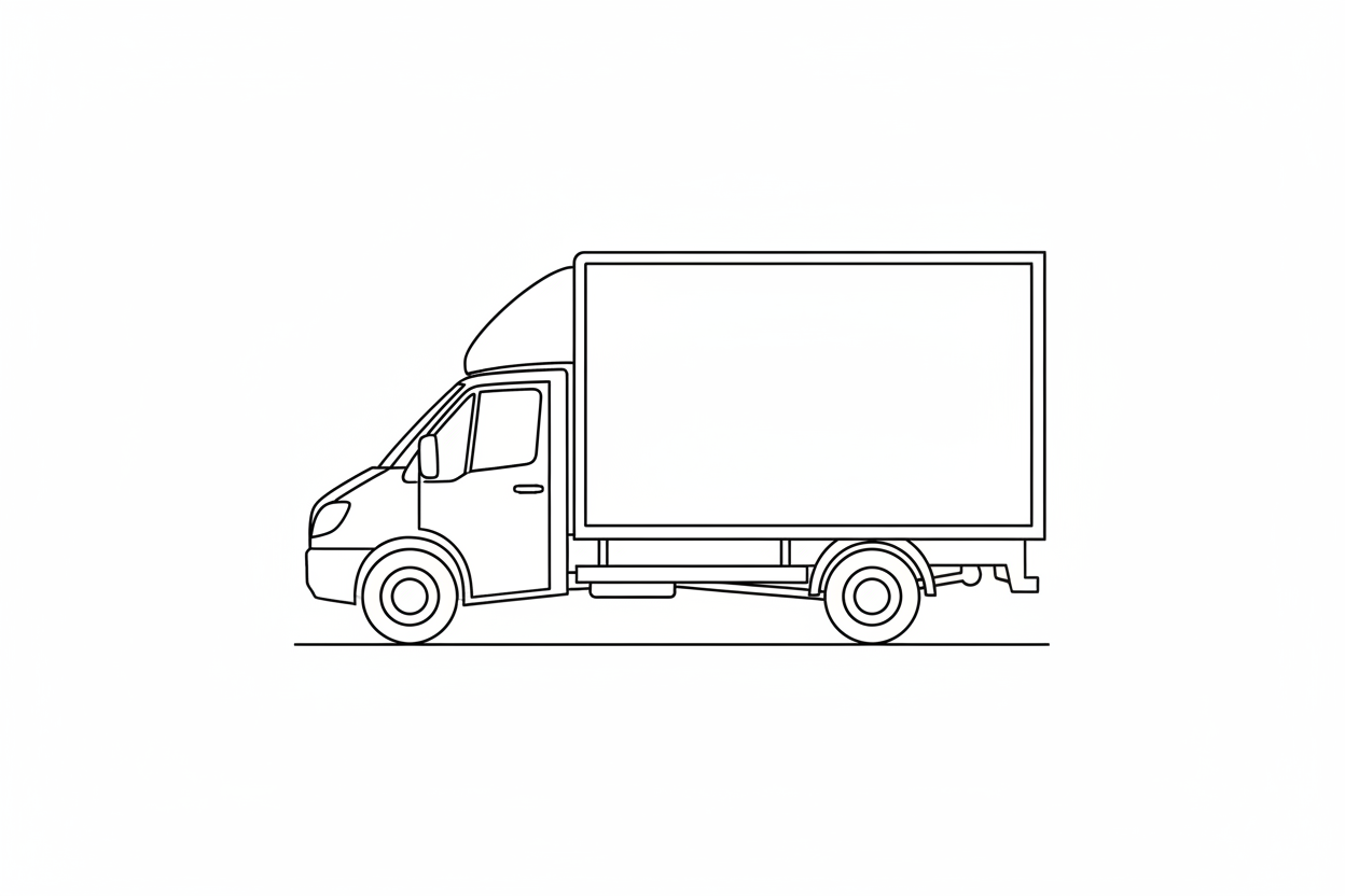 Luton van outline